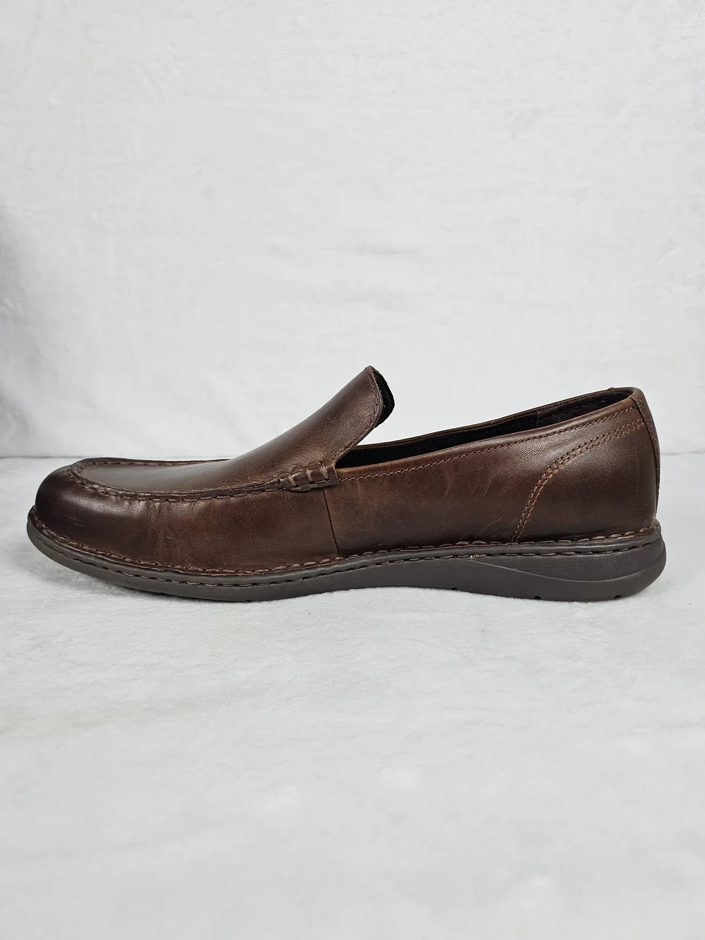 Born Thaton Shoes Mens Size 13 M Brown Driving Loafers Leather Slip-On Moccasin